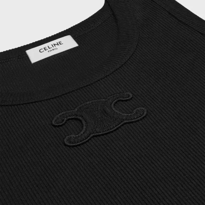 Triomphe-tanktop van geribd katoen