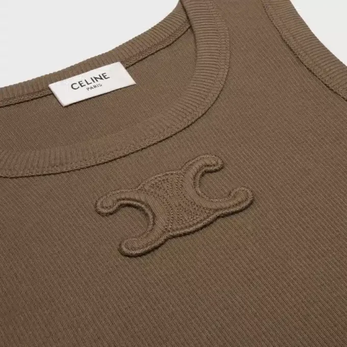 Triomphe-tanktop van geribd katoen