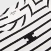 Triomphe tanktop van gestreepte zijden jersey