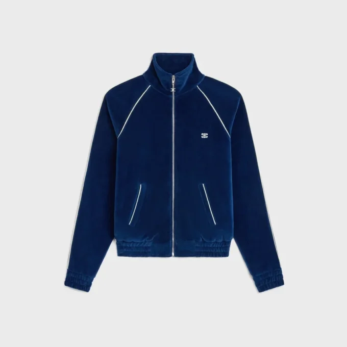Triomphe trainingsjack van fluweeljersey