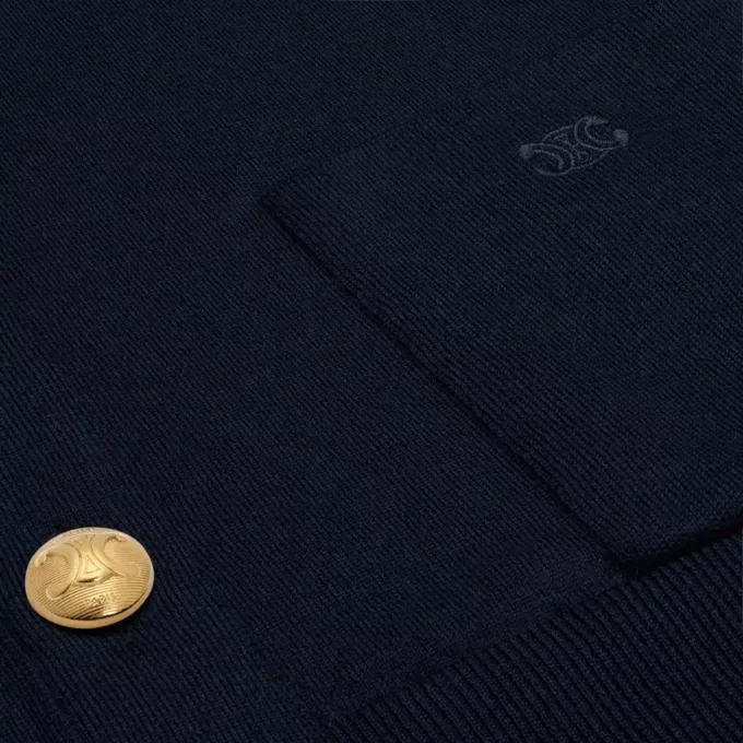 Triomphe-vest van fijne wol