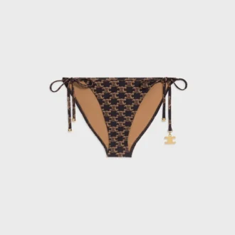 Triomphe-zwembroekje van mat jersey met Monogram-print