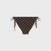 Triomphe-zwembroekje van mat jersey met Monogram-print