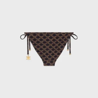 Triomphe-zwembroekje van mat jersey met Monogram-print