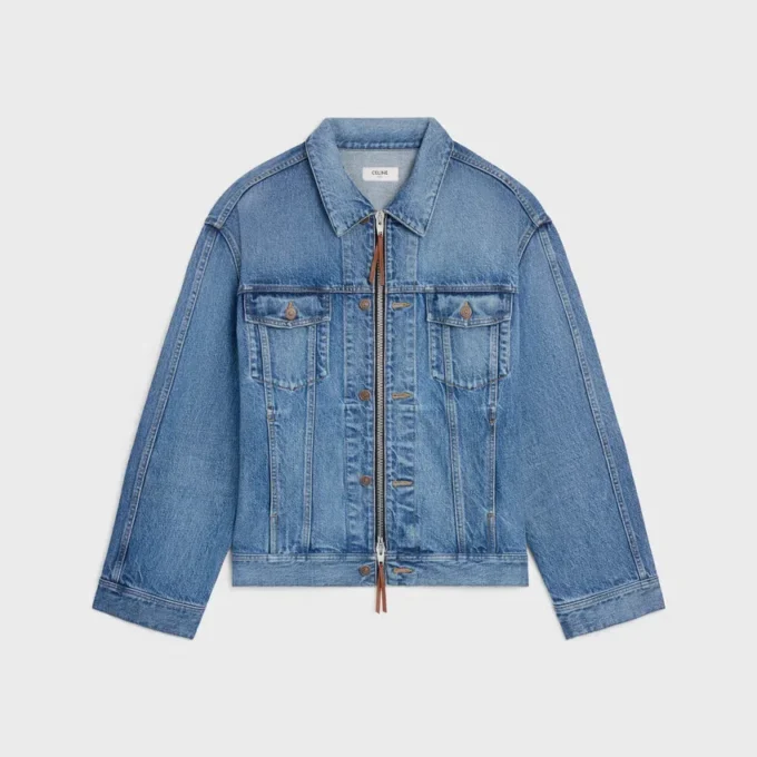 Truckerjack van katoenen denim