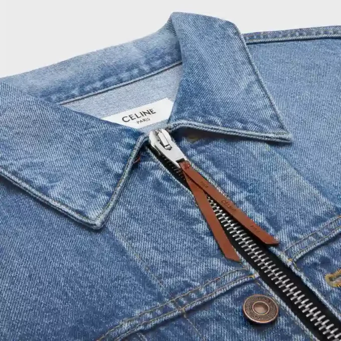 Truckerjack van katoenen denim