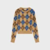 Trui met ronde hals van Argyle-wol