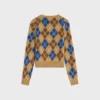 Trui met ronde hals van Argyle-wol