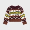 Trui met ronde hals van Fair Isle-wol