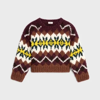 Trui met ronde hals van Fair Isle-wol