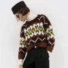Trui met ronde hals van Fair Isle-wol