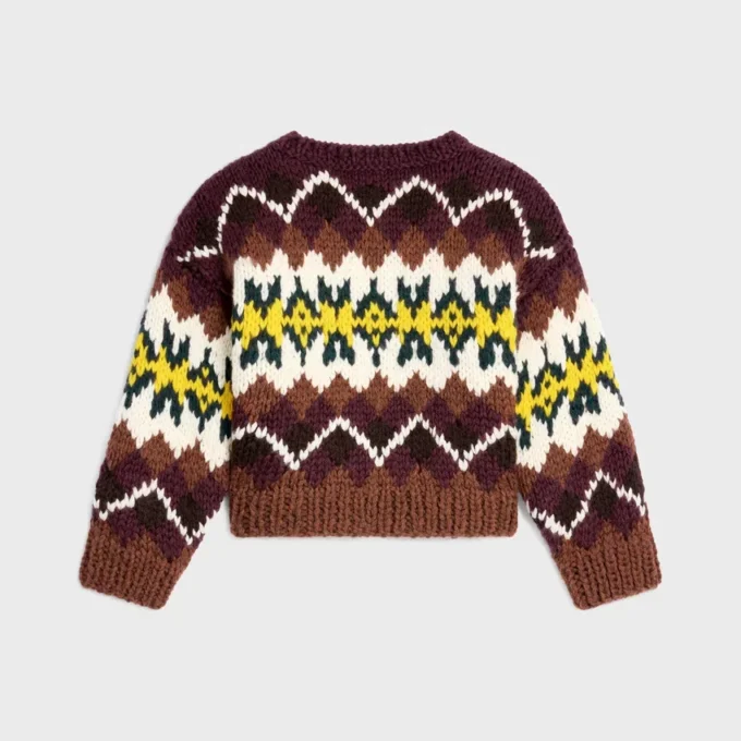 Trui met ronde hals van Fair Isle-wol