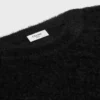 Trui met ronde hals van geborsteld mohair