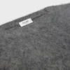 Trui met ronde hals van geborsteld mohair