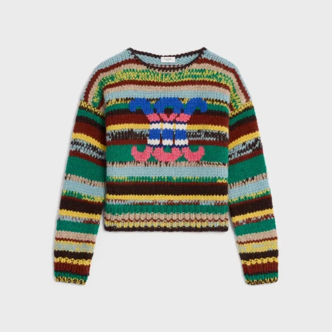 Trui met ronde hals van Mouline-alpaca en wol
