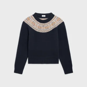Trui met ronde hals van Triomphe Fair Isle-wol