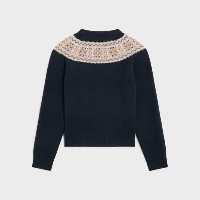 Trui met ronde hals van Triomphe Fair Isle-wol