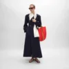 Tux-trenchcoat van katoen en wolgabardine