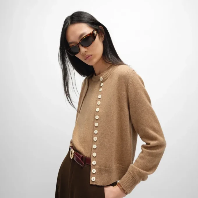 Twinset-vest van Heritage-kasjmier