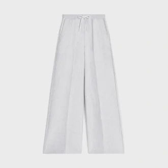 Uitlopende joggingbroek van katoenfleece