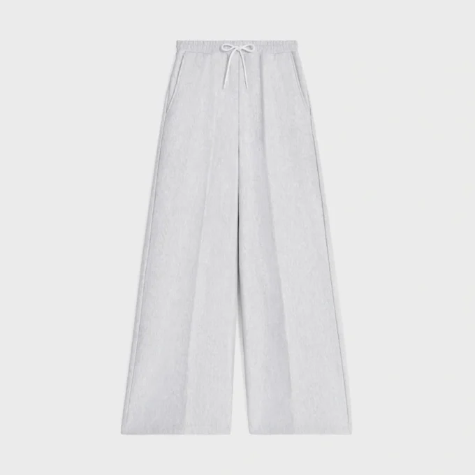 Uitlopende joggingbroek van katoenfleece