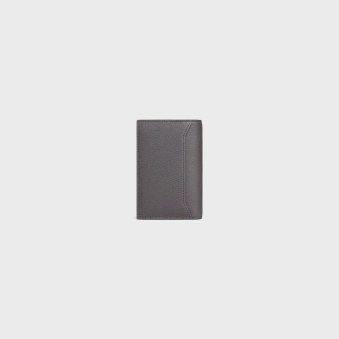 Verticale kaarthouder van generfd kalfsleer