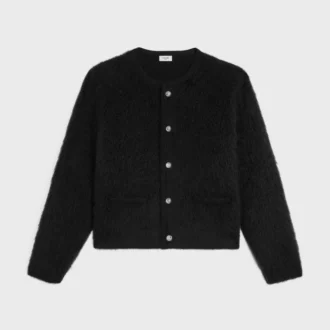 Vest van geborsteld mohair
