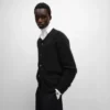 Vest van geborsteld mohair