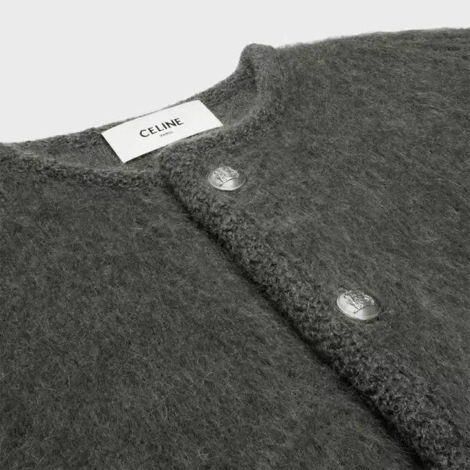 Vest van geborsteld mohair