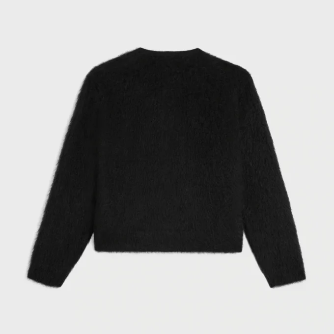 Vest van geborsteld mohair