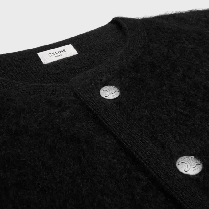 Vest van geborsteld mohair