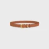 Vivienne-riem 25 mm van natuurlijk kalfsleer
