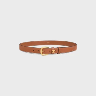 Vivienne-riem 25 mm van natuurlijk kalfsleer