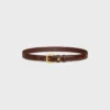 Vivienne-riem 25 mm van taurillonleer