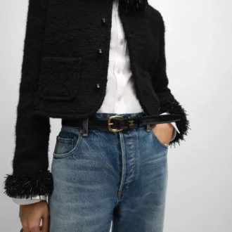 Vivienne-riem 25 mm van taurillonleer