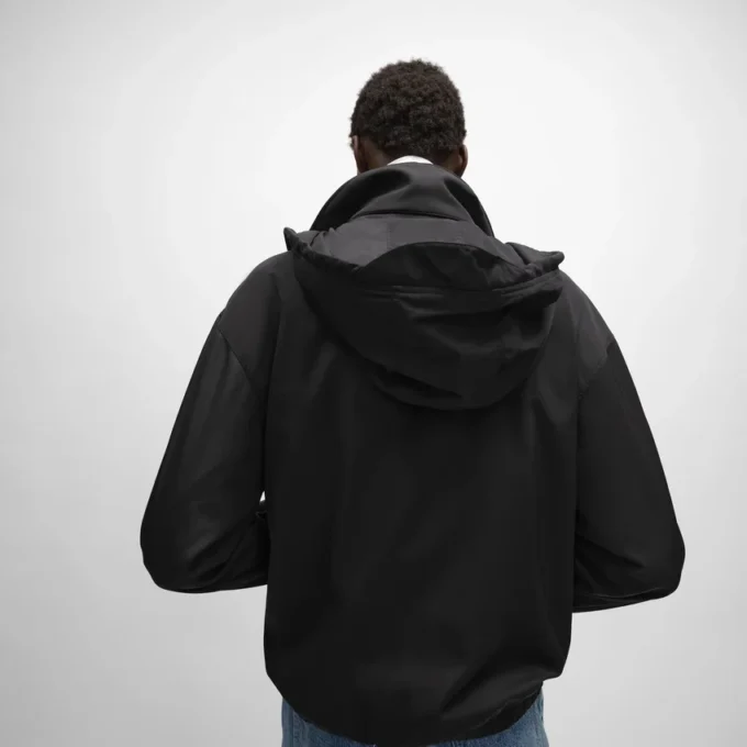 Windjack van nylon twill