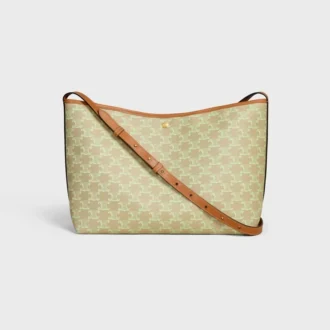 Zachte shopper van Triomphe Canvas en kalfsleer