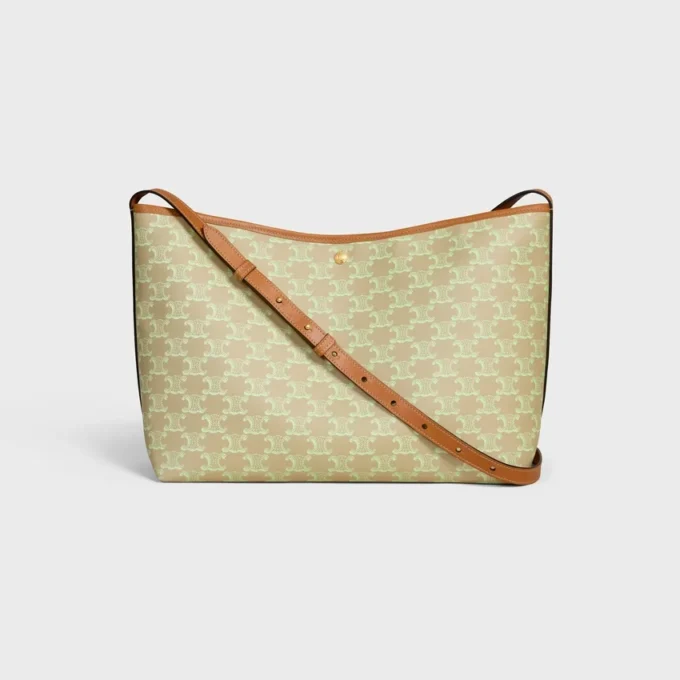 Zachte shopper van Triomphe Canvas en kalfsleer
