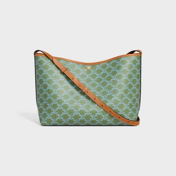 Zachte shopper van Triomphe Canvas en kalfsleer