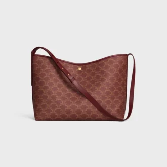 Zachte shopper van Triomphe Canvas en kalfsleer