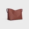 Zachte shopper van Triomphe Canvas en kalfsleer