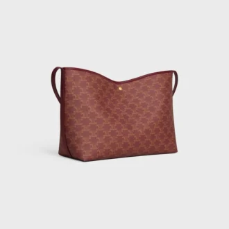 Zachte shopper van Triomphe Canvas en kalfsleer