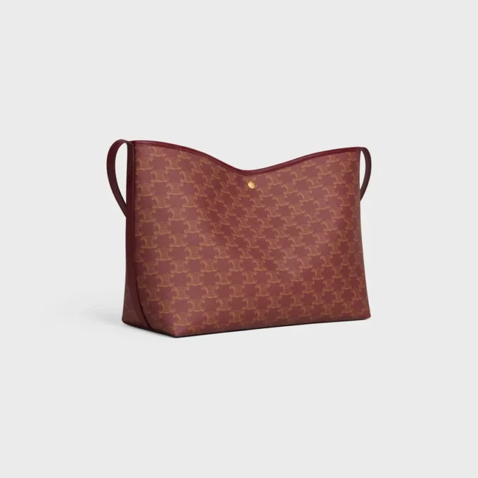 Zachte shopper van Triomphe Canvas en kalfsleer
