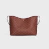 Zachte shopper van Triomphe Canvas en kalfsleer