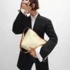 Zachte shopper van Triomphe Canvas en kalfsleer