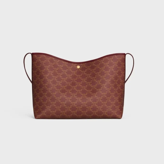 Zachte shopper van Triomphe Canvas en kalfsleer
