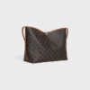 Zachte shopper van Triomphe Canvas en kalfsleer