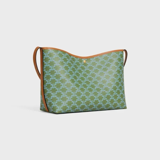 Zachte shopper van Triomphe Canvas en kalfsleer