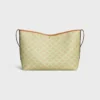 Zachte shopper van Triomphe Canvas en kalfsleer