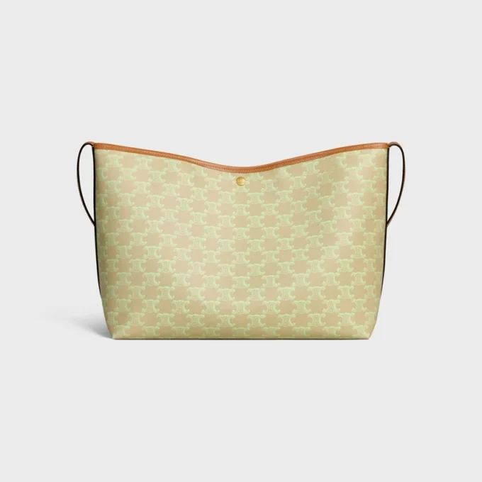 Zachte shopper van Triomphe Canvas en kalfsleer